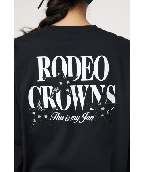 RODEO CROWNS WIDE BOWL(ロデオクラウンズワイドボウル)/バンダナスターアップリケL/S Tシャツ/img17