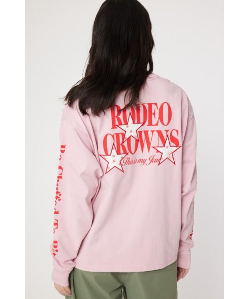 RODEO CROWNS WIDE BOWL(ロデオクラウンズワイドボウル)/バンダナスターアップリケL/S Tシャツ/img26