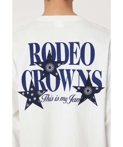 RODEO CROWNS WIDE BOWL(ロデオクラウンズワイドボウル)/メンズバンダナスターアップリケL/S Tシャツ/img09