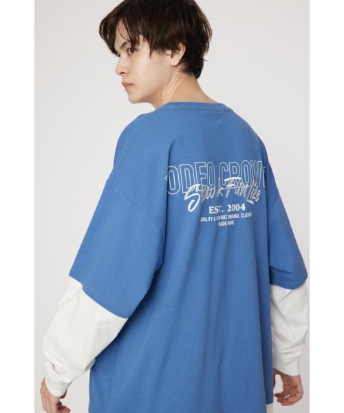 RODEO CROWNS WIDE BOWL(ロデオクラウンズワイドボウル)/ロゴレイヤードL/S Tシャツ/img22