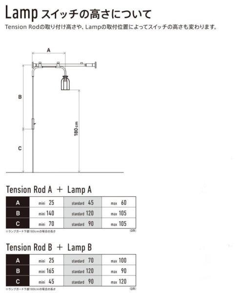 JOURNAL STANDARD FURNITURE(ジャーナルスタンダード　ファニチャー)/【DRAWALINE/ドローアライン】002 Tension Rod B+008 Lamp B set/img28