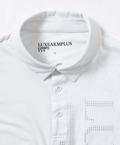 LUXEAKMPLUS(LUXEAKMPLUS)/LUXEAKMPLUS(リュクスエイケイエムプラス)ゴルフ バーティカルロゴ半袖ポロシャツ/img33
