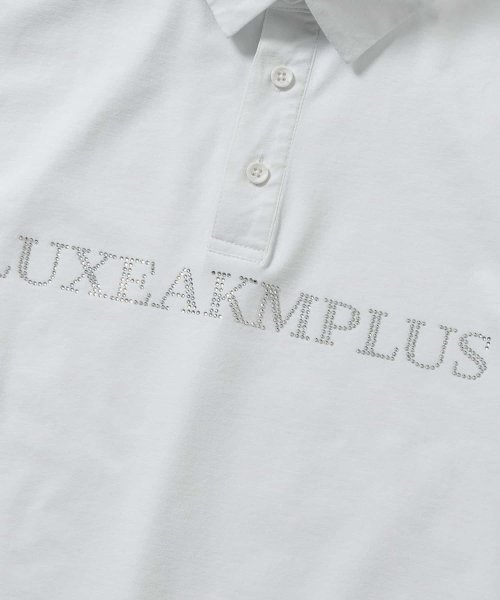 LUXEAKMPLUS(LUXEAKMPLUS)/LUXEAKMPLUS(リュクスエイケイエムプラス)ゴルフ ラインストーンロゴ半袖ポロシャツ/img34