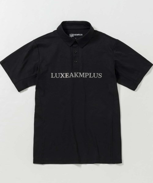 LUXEAKMPLUS(LUXEAKMPLUS)/LUXEAKMPLUS(リュクスエイケイエムプラス)ゴルフ ラインストーンロゴ半袖ポロシャツ/img35