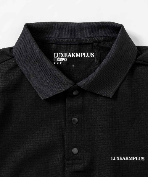 LUXEAKMPLUS(LUXEAKMPLUS)/LUXEAKMPLUS(リュクスエイケイエムプラス)ゴルフ バックロゴベンチレーションポロシャツ/img46