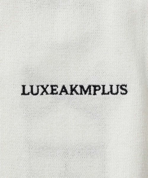 LUXEAKMPLUS(LUXEAKMPLUS)/LUXEAKMPLUS(リュクスエイケイエムプラス)ゴルフ ゴルフ バックロゴ半袖モックネックニット/img21