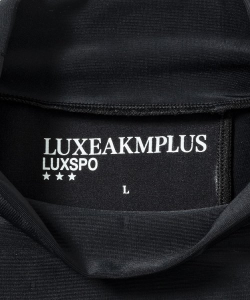 LUXEAKMPLUS(LUXEAKMPLUS)/LUXEAKMPLUS(リュクスエイケイエムプラス)ゴルフ バックロゴ半袖モックネックTシャツ/img24