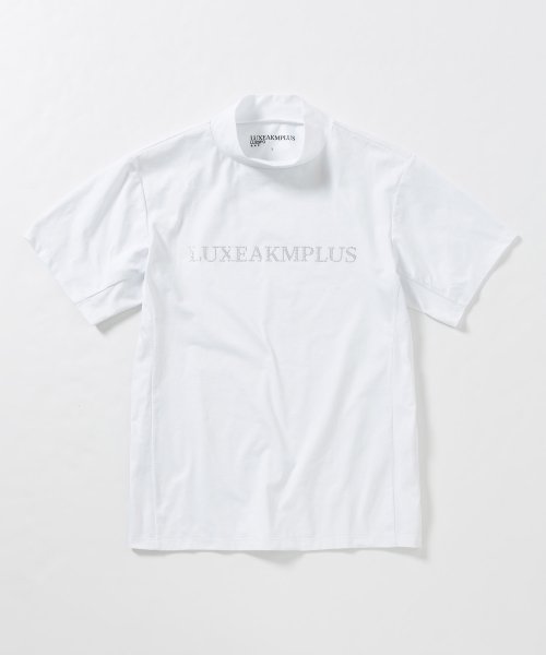 LUXEAKMPLUS(LUXEAKMPLUS)/LUXEAKMPLUS(リュクスエイケイエムプラス)ゴルフ ラインストーンロゴ半袖モックネックTシャツ/img19