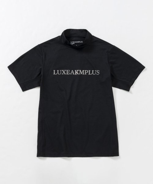 LUXEAKMPLUS(LUXEAKMPLUS)/LUXEAKMPLUS(リュクスエイケイエムプラス)ゴルフ ラインストーンロゴ半袖モックネックTシャツ/img23