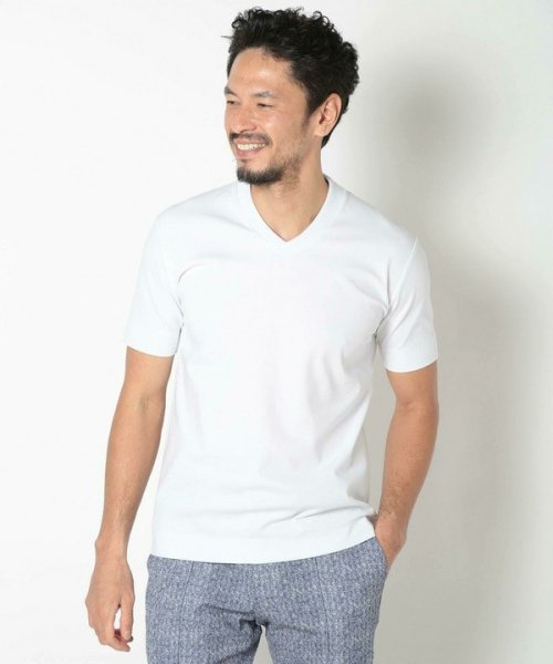 Men's Bigi(メンズビギ)/【ACTIVE TAILOR】シルケットスムースVネックカットソー/img04