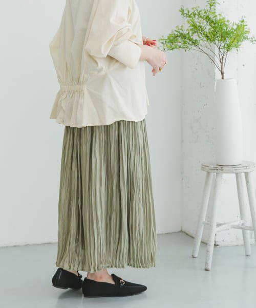 ITEMS URBANRESEARCH(アイテムズ アーバンリサーチ（レディース）)/シャイニープリーツスカート/img10