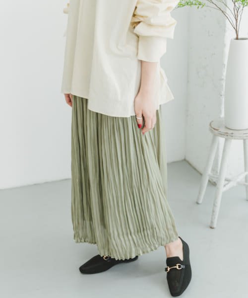 ITEMS URBANRESEARCH(アイテムズ アーバンリサーチ（レディース）)/シャイニープリーツスカート/img11