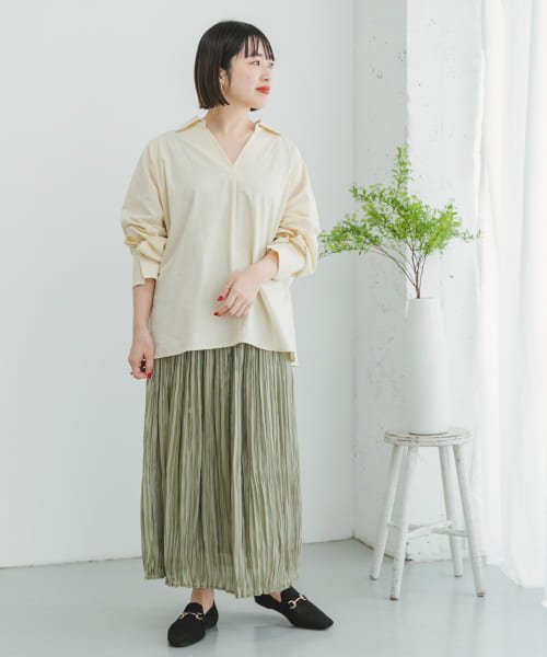 ITEMS URBANRESEARCH(アイテムズ アーバンリサーチ（レディース）)/シャイニープリーツスカート/img12