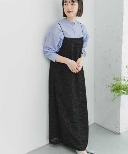 ITEMS URBANRESEARCH(アイテムズ アーバンリサーチ（レディース）)/フェザーフリンジキャミワンピース/img06