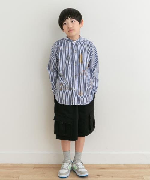 URBAN RESEARCH DOORS（Kids）(アーバンリサーチドアーズ（キッズ）)/DENIM DUNGAREE　シーチング ラクガキシャツ(KIDS)(110－120cm)/img02