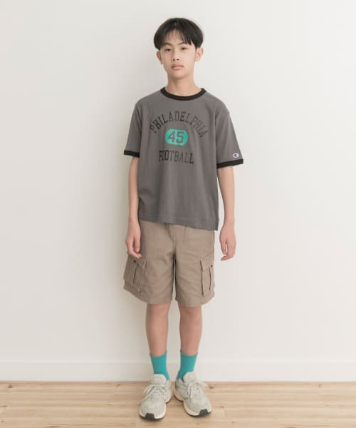 URBAN RESEARCH DOORS（Kids）(アーバンリサーチドアーズ（キッズ）)/『WEB/一部店舗限定』『別注』Champion×DOORS　ベーシックリンガーTシャツ(KIDS)(150cm)/img07