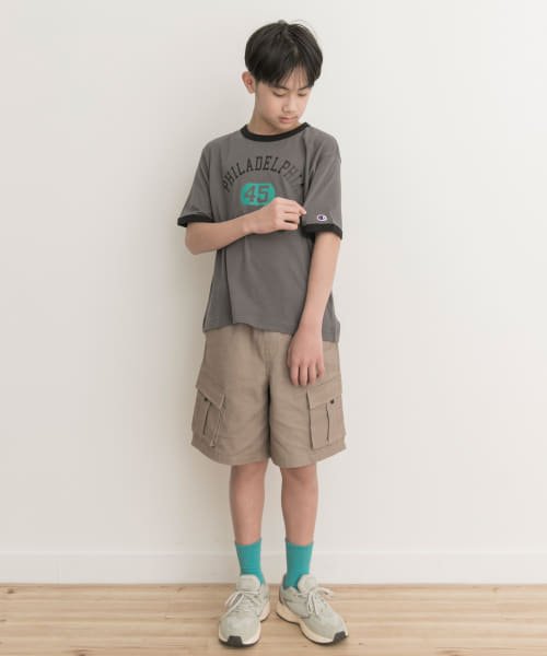 URBAN RESEARCH DOORS（Kids）(アーバンリサーチドアーズ（キッズ）)/『WEB/一部店舗限定』『別注』Champion×DOORS　ベーシックリンガーTシャツ(KIDS)(150cm)/img09