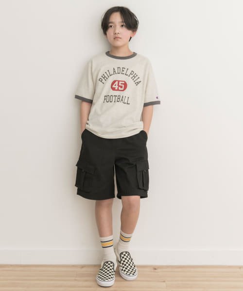 URBAN RESEARCH DOORS（Kids）(アーバンリサーチドアーズ（キッズ）)/『WEB/一部店舗限定』『別注』Champion×DOORS　ベーシックリンガーTシャツ(KIDS)(150cm)/img20