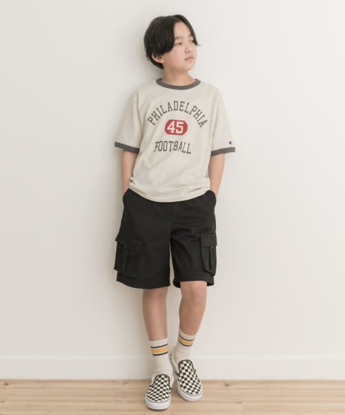 URBAN RESEARCH DOORS（Kids）(アーバンリサーチドアーズ（キッズ）)/『WEB/一部店舗限定』『別注』Champion×DOORS　ベーシックリンガーTシャツ(KIDS)(150cm)/img21