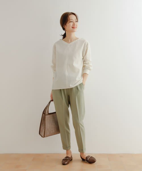 URBAN RESEARCH DOORS(アーバンリサーチドアーズ)/『UR TECH Smart Linen Touch』バックツイストブラウス/img08