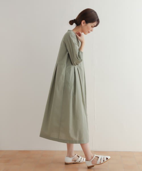 『UR TECH Smart Linen Touch』タックスリーブ切替ワンピース 人気・おすすめ｜使いやすい・旅行におすすめ 品質保証 全国発送