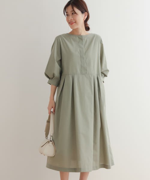 『UR TECH Smart Linen Touch』タックスリーブ切替ワンピース 人気・おすすめ｜使いやすい・旅行におすすめ 品質保証 全国発送