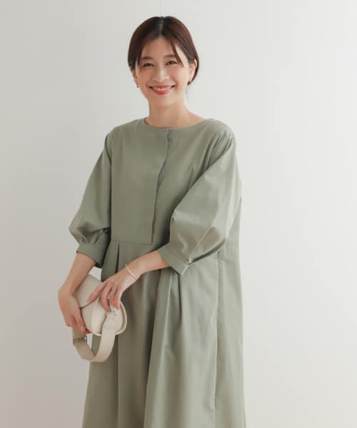 『UR TECH Smart Linen Touch』タックスリーブ切替ワンピース 人気・おすすめ｜使いやすい・旅行におすすめ 品質保証 全国発送