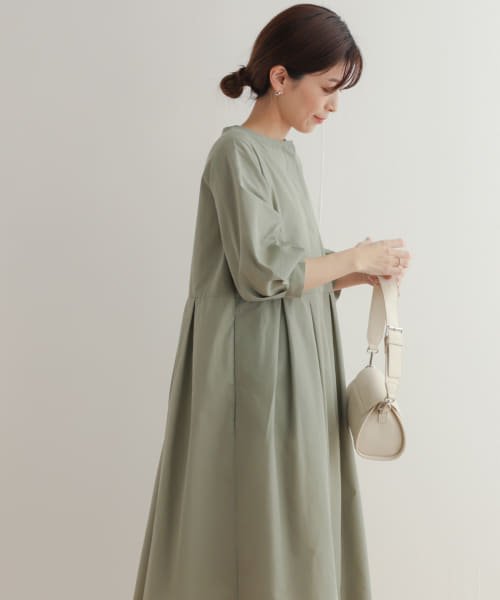 『UR TECH Smart Linen Touch』タックスリーブ切替ワンピース 人気・おすすめ｜使いやすい・旅行におすすめ 品質保証 全国発送