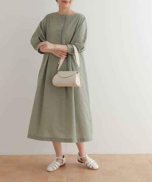 『UR TECH Smart Linen Touch』タックスリーブ切替ワンピース 人気・おすすめ｜使いやすい・旅行におすすめ 品質保証 全国発送