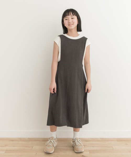 URBAN RESEARCH DOORS（Kids）(アーバンリサーチドアーズ（キッズ）)/『WEB/一部店舗限定』『親子リンク』リネンレーヨンジャンパースカート(KIDS)/img01