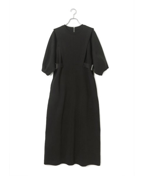 【サステナブル】サイドベルトダンボールワンピース サステナブル COTTON