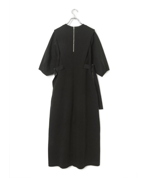 【サステナブル】サイドベルトダンボールワンピース サステナブル COTTON