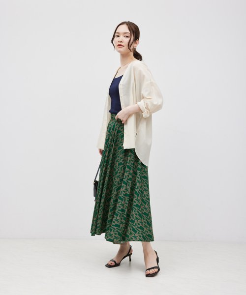 DEVEAUX】プリントフレアスカート(505996891) | ロペ(ROPE 
