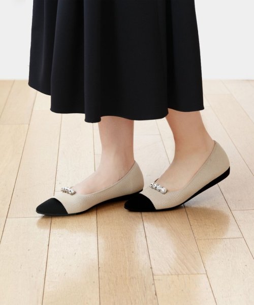 TOCCA(TOCCA)/【軽量・撥水・お洗濯可・2WAY・選べるシュークリップ】steppi×TOCCA BICOLOR POINTED PUMPS バイカラーポインテッドパンプス/img07