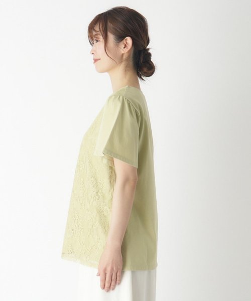  LAURA ASHLEY(ローラアシュレイ)/【身頃綿100％/洗える】フロントレースTシャツ/img14