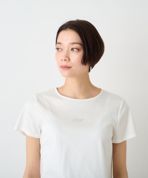 CARA　O　CRUZ(キャラ・オ・クルス)/洗える ラインストーンTシャツ/img23