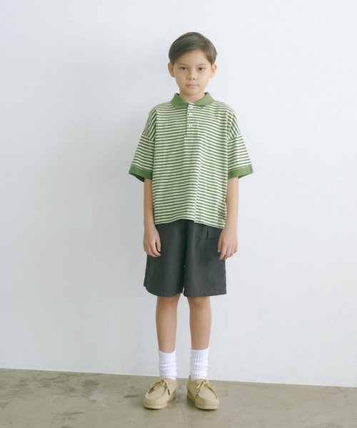 green label relaxing （Kids）(グリーンレーベルリラクシング（キッズ）)/TJ タッサーカーゴ ショートパンツ 140cm－160cm/img02