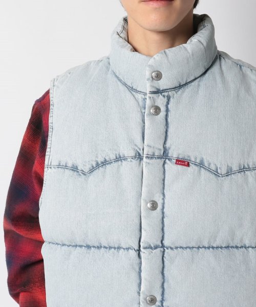 LEVI’S OUTLET(リーバイスアウトレット)/ウエスタン ダウンベスト ブルー MARION/img03