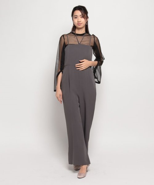 【formofrma別注】シアートップス パンツドレス/結婚式/パーティー/クルージング/発表会 デザイン ：あり フォルムフォルマ ワンピース 演奏会