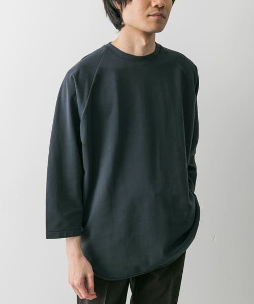 URBAN RESEARCH DOORS(アーバンリサーチドアーズ)/『イージーケア』ポンチ8分袖フットボールTシャツ/img14