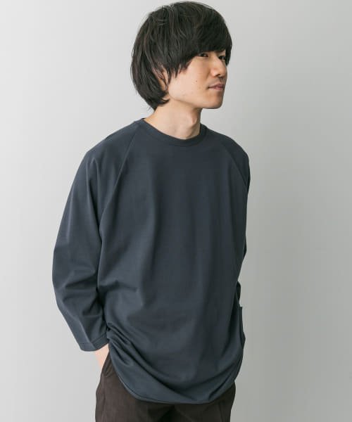 URBAN RESEARCH DOORS(アーバンリサーチドアーズ)/『イージーケア』ポンチ8分袖フットボールTシャツ/img17