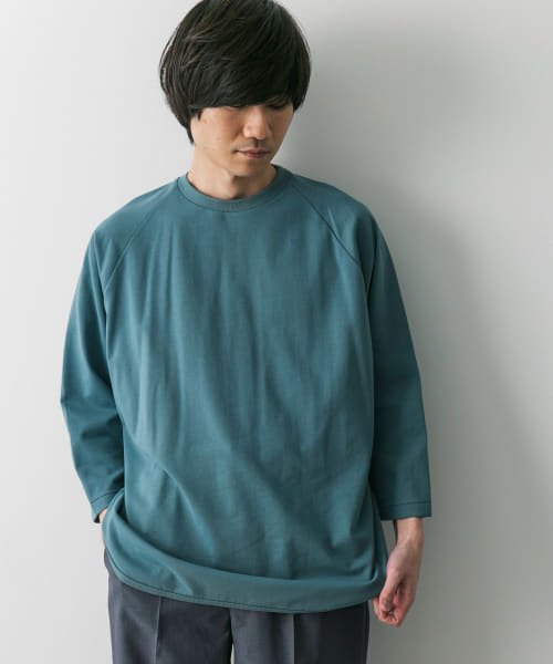 URBAN RESEARCH DOORS(アーバンリサーチドアーズ)/『イージーケア』ポンチ8分袖フットボールTシャツ/img21