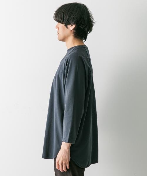 URBAN RESEARCH DOORS(アーバンリサーチドアーズ)/『イージーケア』ポンチ8分袖フットボールTシャツ/img30