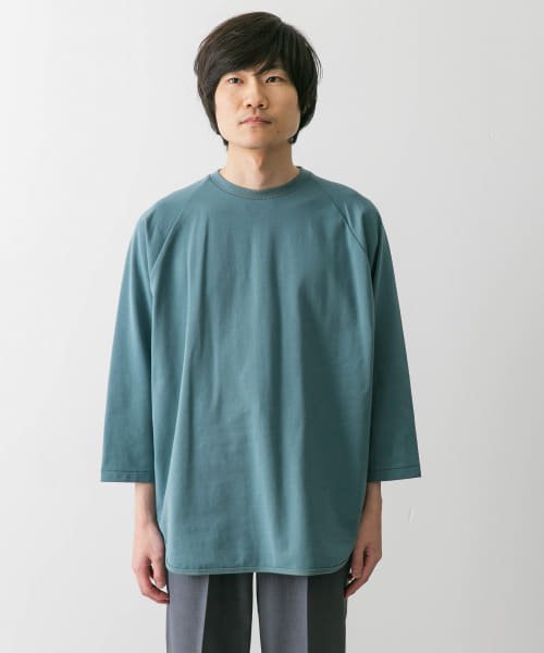 URBAN RESEARCH DOORS(アーバンリサーチドアーズ)/『イージーケア』ポンチ8分袖フットボールTシャツ/img32