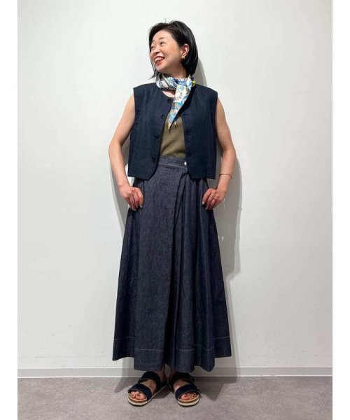 human woman(ヒューマンウーマン)/◆ライトオンスデニム吊り付きスカート/img12