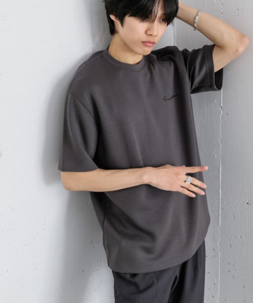 SENSE OF PLACE by URBAN RESEARCH(センスオブプレイス バイ アーバンリサーチ)/『ユニセックス』シシュウダンボールポンチTシャツ(5分袖)/img27