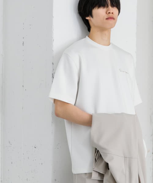 SENSE OF PLACE by URBAN RESEARCH(センスオブプレイス バイ アーバンリサーチ)/シシュウダンボールポンチTシャツ(5分袖)/img28