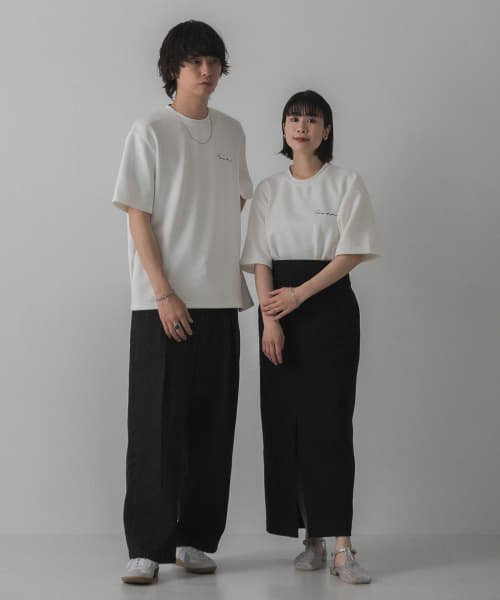 SENSE OF PLACE by URBAN RESEARCH(センスオブプレイス バイ アーバンリサーチ)/『ユニセックス』シシュウダンボールポンチTシャツ(5分袖)/img39