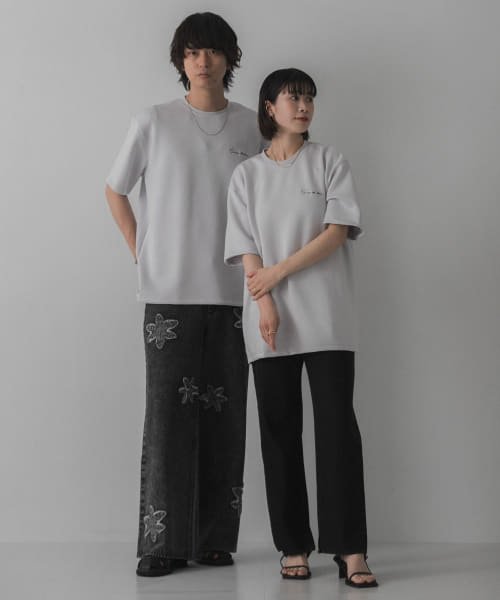 SENSE OF PLACE by URBAN RESEARCH(センスオブプレイス バイ アーバンリサーチ)/『ユニセックス』シシュウダンボールポンチTシャツ(5分袖)/img45