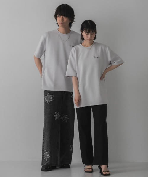 SENSE OF PLACE by URBAN RESEARCH(センスオブプレイス バイ アーバンリサーチ)/『ユニセックス』シシュウダンボールポンチTシャツ(5分袖)/img46